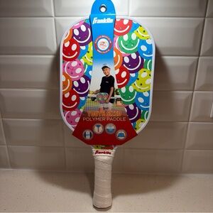 Franklin Sports Youth Paddle Smiley Face Graphic Fiberglass Pickleball Racquet